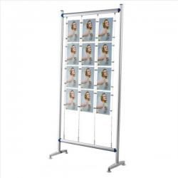 מעמד תצוגה נייד מאלומיניום FS-02 לתלייה על כבל עם רגליות עגולות